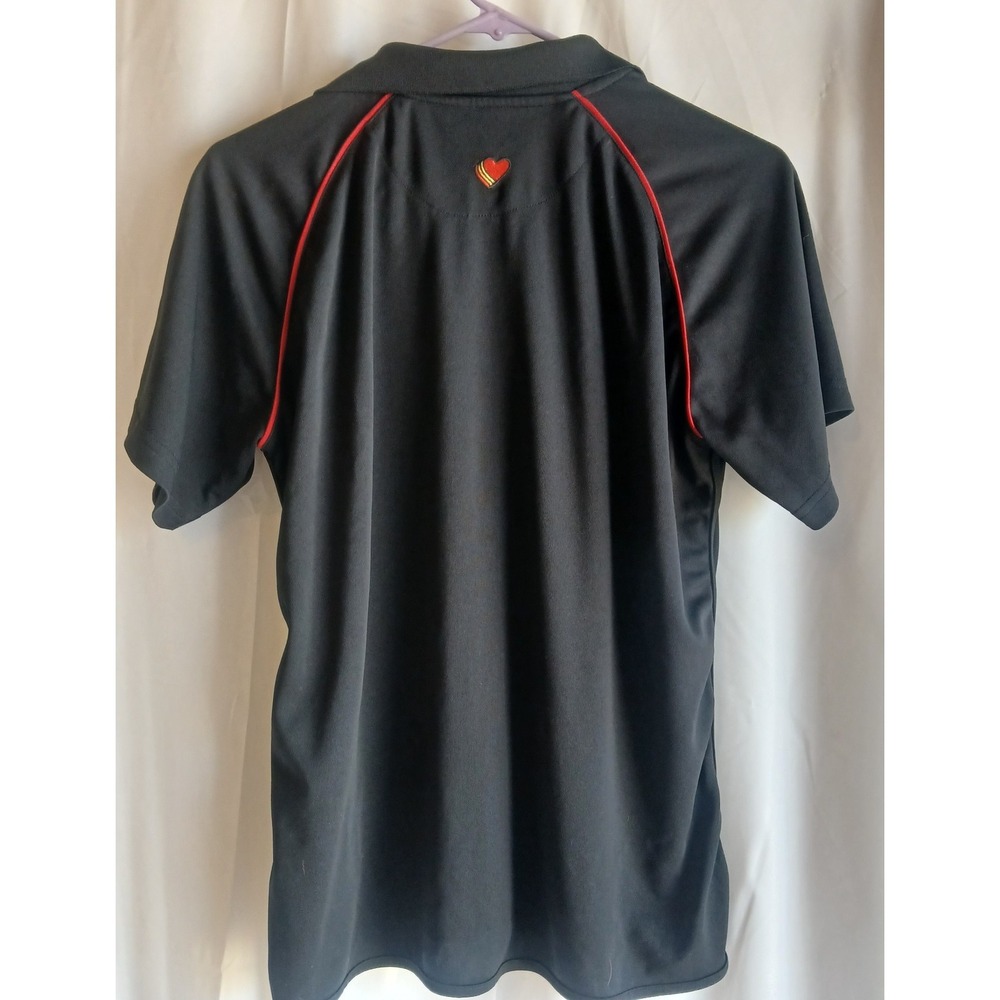 Loves Womens Black Work Polo Shirt Size Ladies‎ Large - Picture 2 of 4